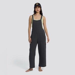Billabong Charcoal Sleeveless Bib Overalls